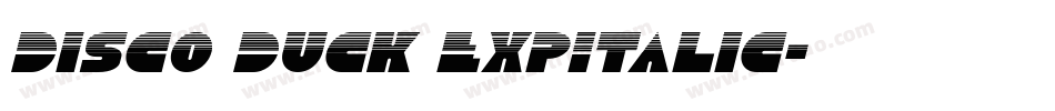 Disco Duck ExpItalic字体转换